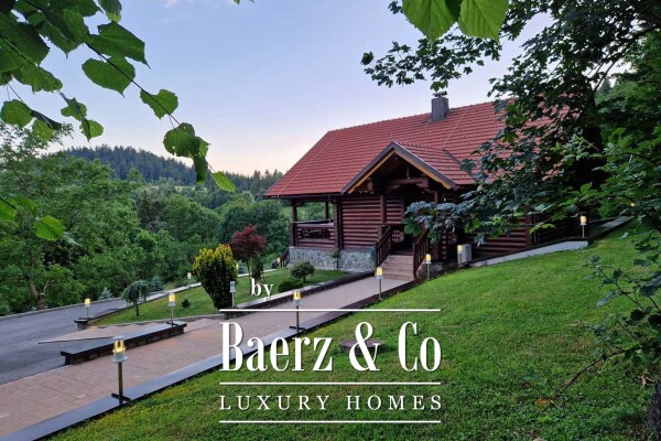 photo 2 Ravna Gora, Hleveci, charming wooden villa with 5500 m2 of building land