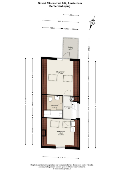Floor Plan 7 - Govert Flinckstraat 264 H