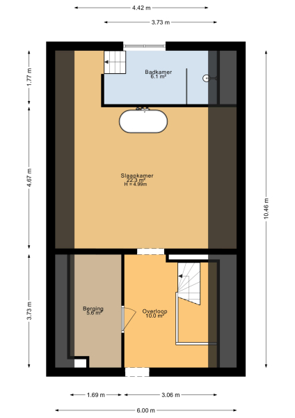 Floor Plan 3 - Oude Delft 45