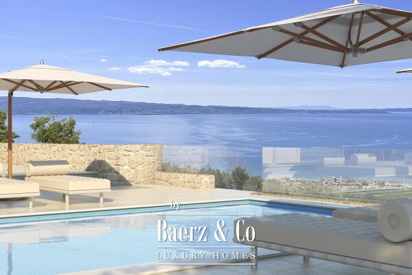 photo 6 Podstrana, unique villa in a secluded location, with open sea views