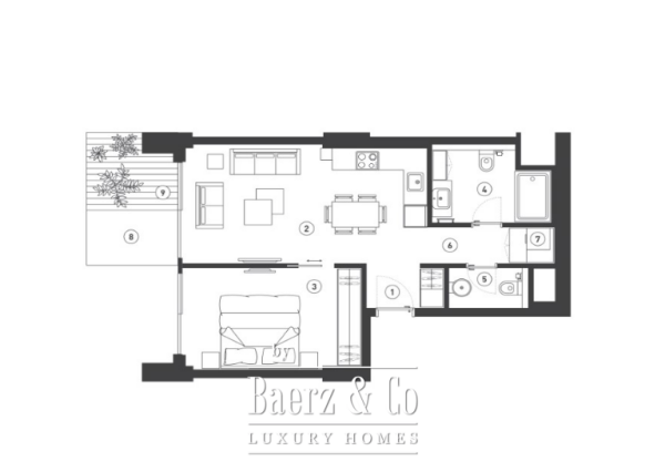 photo 12 Luxury Beachfront Apartment with a View to Sea and Budva Old Town