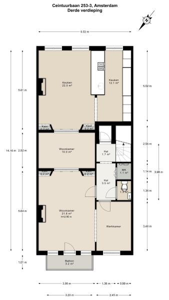 Floor Plan 1 - Ceintuurbaan 253 3