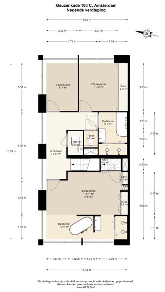Floor Plan 3 - Geuzenkade 103 C
