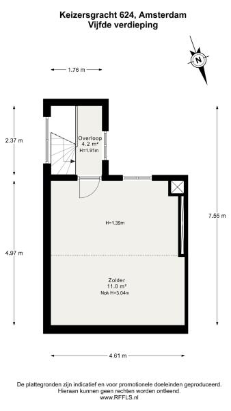 Floor Plan 6 - Keizersgracht 624