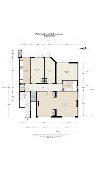 Floor Plan 1 - Michelangelostraat 22 H