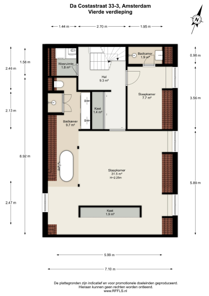 Floor Plan 5 - Da Costastraat 33 3