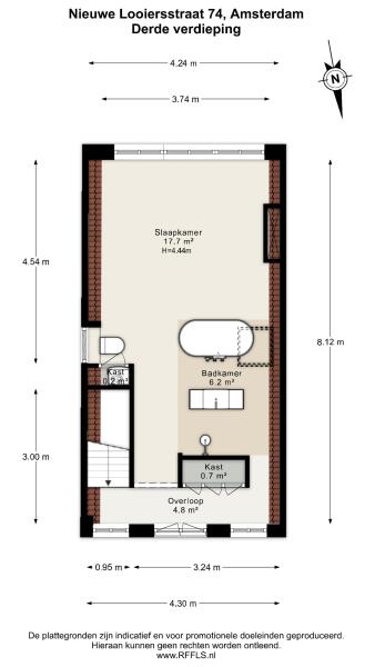 Floor Plan 5 - Nieuwe Looiersstraat 74