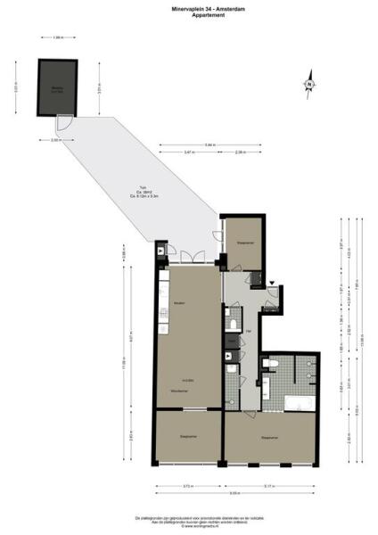 Floor Plan 1 - Minervaplein 34 H